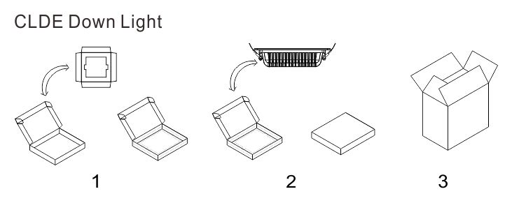 6inch 20w square led downlight 